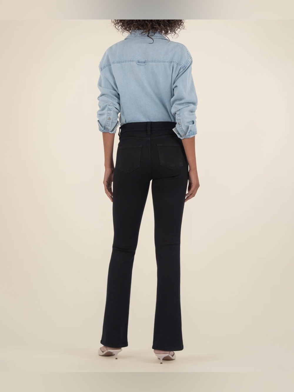 Kut From The Kloth Natalie Fab AB Bootcut Black Flare Jeans size 6 - Picture 9 of 11